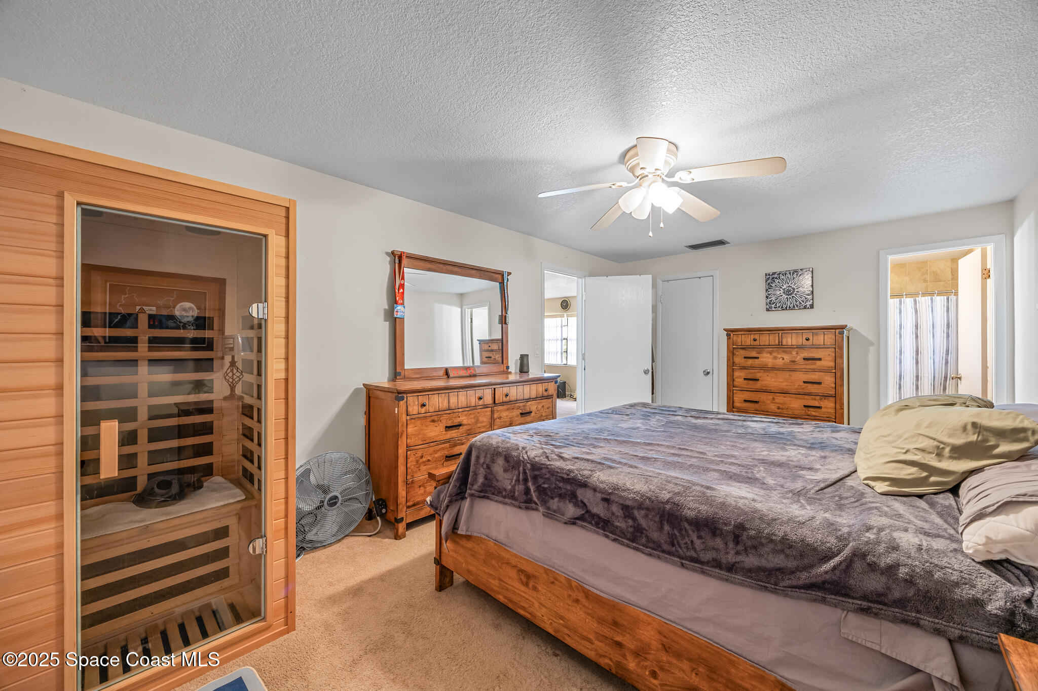 Empty bedroom before staging